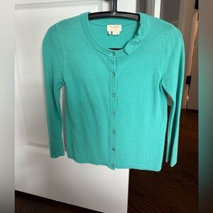 Kate Spade Green/Blue Wool/Cashmere Cardigan